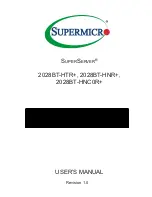 Предварительный просмотр 1 страницы Supermicro SuperServer 2028BT-HTR+ User Manual