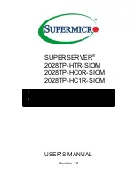 Предварительный просмотр 1 страницы Supermicro SUPERSERVER 2028TP-HC0R-SIOM User Manual