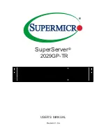 Supermicro SUPERSERVER 2029GP-TR User Manual предпросмотр