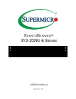 Supermicro SuperServer 2029U-E1CR25M User Manual предпросмотр