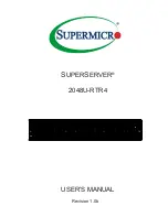 Supermicro SUPERSERVER 2048U-RTR4 User Manual preview