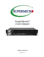 Supermicro SuperServer 210P-FRDN6T User Manual preview