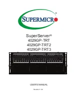 Предварительный просмотр 1 страницы Supermicro SuperServer 4029GP-TRT User Manual