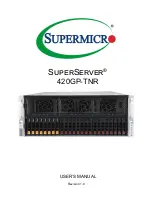 Предварительный просмотр 1 страницы Supermicro SuperServer 420GP-TNR User Manual