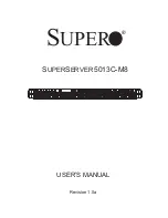 Preview for 1 page of Supermicro SuperServer 5013C-M8 User Manual