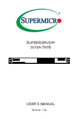 Предварительный просмотр 1 страницы Supermicro SUPERSERVER 5018A-TN7B User Manual