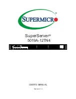 Supermicro SuperServer 5019A-12TN4 User Manual предпросмотр