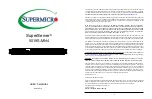 Предварительный просмотр 1 страницы Supermicro SuperServer 5019S-MN4 User Manual