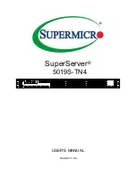 Supermicro SuperServer 5019S-TN4 User Manual предпросмотр