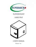 Предварительный просмотр 1 страницы Supermicro SUPERSERVER 5028D-TN4T User Manual