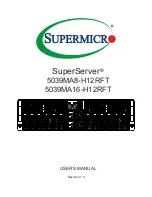 Предварительный просмотр 1 страницы Supermicro SuperServer 5039MA16-H12RFT User Manual