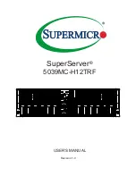 Supermicro SUPERSERVER 5039MC-H12TRF User Manual предпросмотр