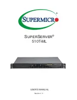 Предварительный просмотр 1 страницы Supermicro SuperServer 510T-ML User Manual