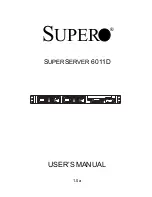 Supermicro SuperServer 6011D User Manual предпросмотр