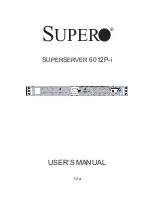 Supermicro SUPERSERVER 6012P-i User Manual предпросмотр