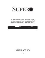 Предварительный просмотр 1 страницы Supermicro SUPERSERVER 6015P-8(R) User Manual