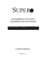 Supermicro SUPERSERVER 6015TW-INF User Manual предпросмотр