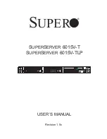 Предварительный просмотр 1 страницы Supermicro SUPERSERVER 6015V-T User Manual