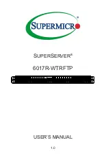 Preview for 1 page of Supermicro SuperServer 6017R-WTRFTP User Manual