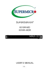 Supermicro SUPERSERVER 6018R-MD User Manual preview