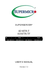 Supermicro SUPERSERVER 6018TR-T User Manual предпросмотр