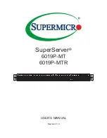 Supermicro SuperServer 6019P-MT User Manual предпросмотр