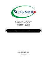 Предварительный просмотр 1 страницы Supermicro SuperServer 6019P-WT8 User Manual