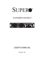 Supermicro SUPERSERVER 6021i User Manual предпросмотр