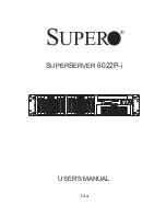 Supermicro SUPERSERVER 6022P-i User Manual предпросмотр