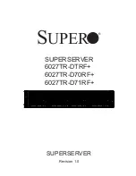 Предварительный просмотр 1 страницы Supermicro SuperServer 6027TR-D70RF+ User Manual