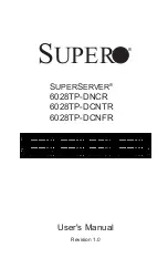 Предварительный просмотр 1 страницы Supermicro SUPERSERVER 6028R-E1CR16T User Manual