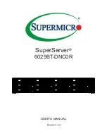 Предварительный просмотр 1 страницы Supermicro SUPERSERVER 6029BT-DNC0R User Manual