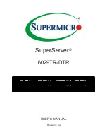 Supermicro SuperServer 6029TR-DTR User Manual предпросмотр