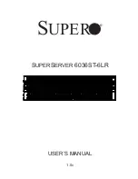 Supermicro SUPERSERVER 6036ST-6LR User Manual preview