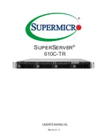 Supermicro SuperServer 610C-TR User Manual предпросмотр