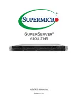 Supermicro SuperServer 610U-TNR User Manual предпросмотр