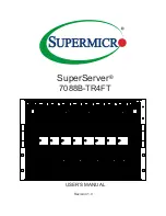 Предварительный просмотр 1 страницы Supermicro SuperServer 7088B-TR4FT User Manual