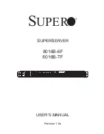 Supermicro SUPERSERVER 8016B-6F User Manual предпросмотр