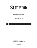 Предварительный просмотр 1 страницы Supermicro SUPERSERVER 8016B-TLF User Manual