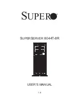 Supermicro SUPERSERVER 8044T-8R User Manual предпросмотр