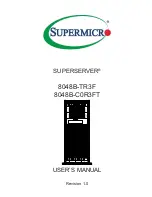 Предварительный просмотр 1 страницы Supermicro SUPERSERVER 8048B-C0R3FT User Manual