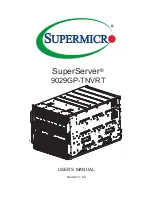 Supermicro SUPERSERVER 9029GP-TNVRT User Manual предпросмотр