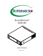 Supermicro SuperServer E200-8D User Manual предпросмотр