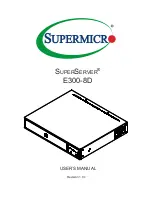 Supermicro SuperServer E300-8D User Manual предпросмотр