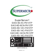 Supermicro SuperServer E403-9D-12C-FN13TP User Manual предпросмотр