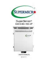 Предварительный просмотр 1 страницы Supermicro SuperServer E403-9D-16C-IP User Manual