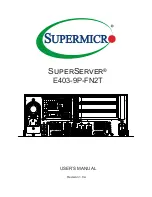 Supermicro SuperServer E403-9P-FN2T User Manual предпросмотр