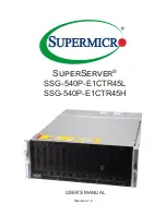 Предварительный просмотр 1 страницы Supermicro SuperServer SSG-540P-E1CTR45H User Manual