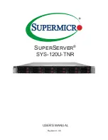 Предварительный просмотр 1 страницы Supermicro SuperServer SYS-120U-TNR User Manual