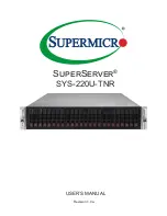 Supermicro SuperServer SYS-220U-TNR User Manual предпросмотр